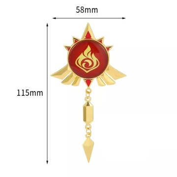 Брошь Genshin Impact Pin Fantasy Teyvat GAME Fun Game Pin Pin