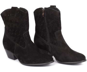 Botki B117 czarne szerokie 42 polskie Seba