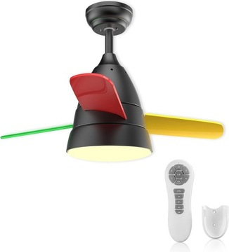 Wentylator sufitowy z Lampą LED + pilot NEWDAY