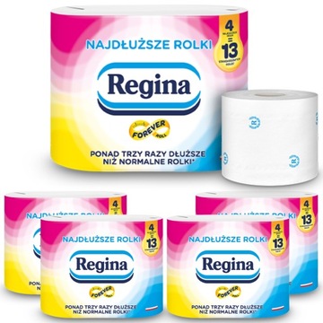Papier toaletowy Regina Najdłuższe Rolki OPTYMALNY PAKIET 20 ROLEK