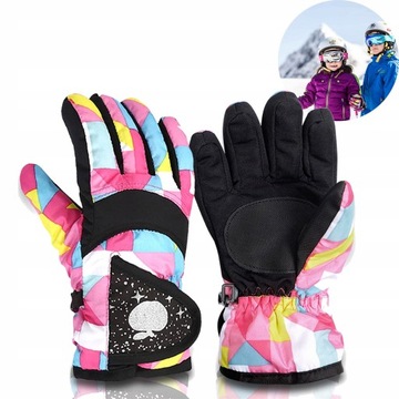 s-RĘKAWICZKI DZIECIĘCE NARCIARSKIE ZIMOWE 3-5 LAT