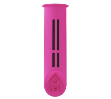 Бутылка Dafi SOLID розового цвета FLAMING + 4 фильтра