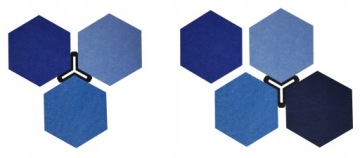 Стеновые панели, Hexagon 3D, дерево, самоклеящиеся.