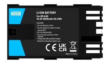 Аккумулятор Newell 3500 мАч 14,4 В BP-A30 для Canon EOS C300 C200 C200B