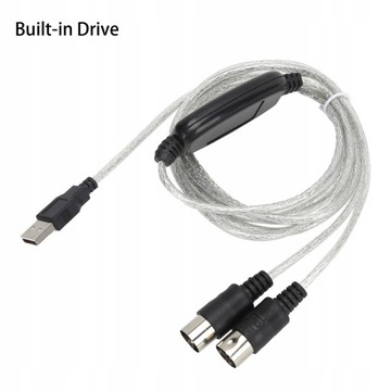 MIDI-кабель Конвертер адаптера MIDI-кабеля в USB