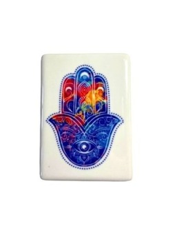 Hamsa- magnes ceramiczny Judaica Ręka Miriam