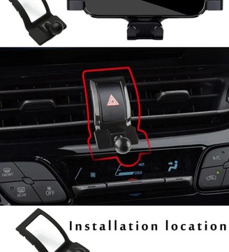 Uchwyt samochodowy na telefon do Toyota C-HR CHR Izoa 2021 2022 uchwyt samochodowy do stylizacji