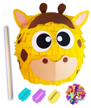 PINIATA ŻYRAFA + GRATISY PINIATA NA URODZINY ZOO