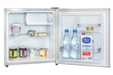 MAŁA LODÓWKA HOTELOWA NOWOCZESNY DESIGN DO BIURA DZIAŁKĘ MINIBAR 50cm 43L