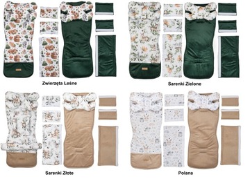 JACKMAR ДВУСТОРОННЯЯ ВСТАВКА ДЛЯ КОЛЯСКИ, 5 ЭЛЕМЕНТОВ