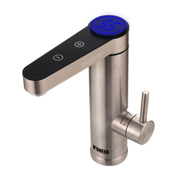 Przepływowy podgrzewacz wody nablatowy dotykowy inox, IWH960 Noveen