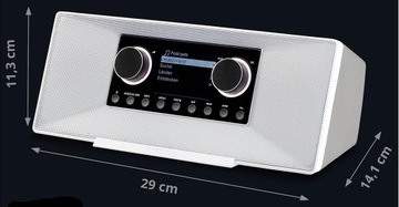 ИНТЕРНЕТ-ЦИФРОВОЕ РАДИО MD89289 WI-FI DAB+ FM USB BLUETOOTH БЕЛОЕ 2x6 Вт