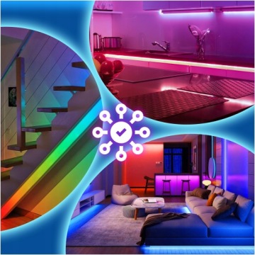 ВЕЛ ЛЕНТУ RGB ЦВЕТА 5M BLUETOOTH ПОЯС ПРИМЕНЕНИЯ УПРАВЛЕНИЯ ДИСТАНЦИОННОГО УПРАВЛЕНИЯ ВЕДЕТ