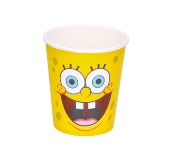 Бумажные стаканчики Губка Боб 250 мл, 8 шт.