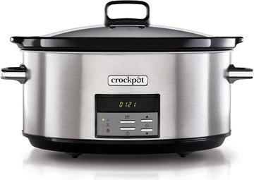 Crock-Pot Csc063X Wolnowar, Czarny/Srebrny, 7,5 l