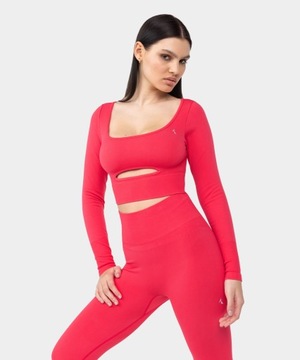 LEGGINSY GETRY RÓŻOWE MODELUJĄ SYLWETKĘ FITNESS - S