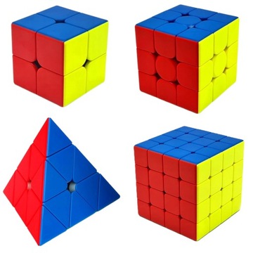 Zestaw Kostka 2x2 3x3 4x4 Piramida Profesjonalne