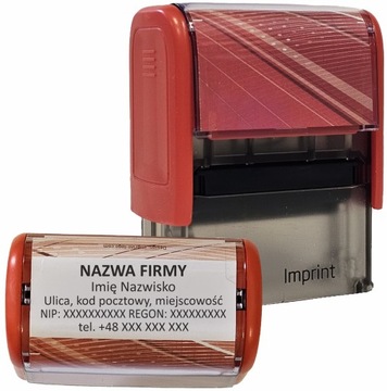 PIECZĄTKA FIRMOWA do 6 linii - IMPRINT 12 - TRODAT 8912 - LEKARSKA BIUROWA