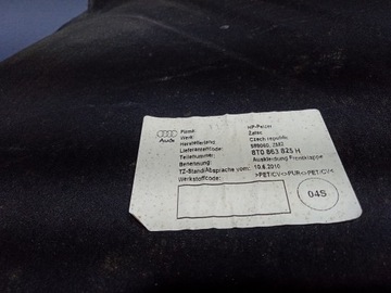 AUDI A4 B8 TLUMENÍ KAPOTY PŘEDNÍ 8T0863825H