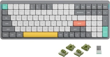Nuphy Air96 V2 Bezprzewodowa Klawiatura Mechaniczna - Lunar Gray Moss