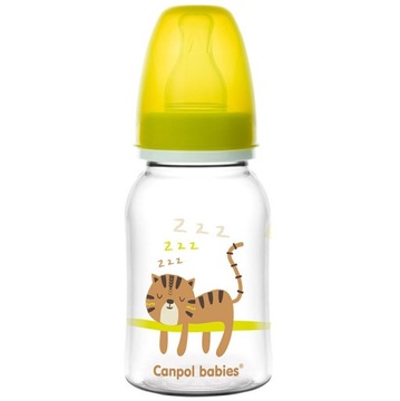 CANPOL BUTELKA WĄSKA 120 ML AFRICA SMOCZEK 0M+