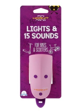 Lampka rowerowa HORNIT Nano Różowo-fioletowy