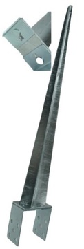 PODSTAWA SŁUPA WBIJANA REGULOWANA 0-120mm