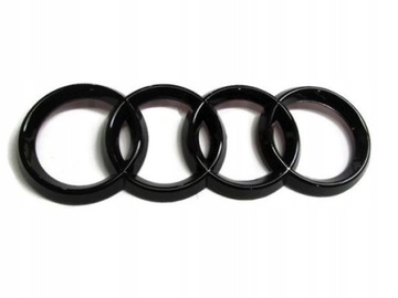 EMBLEMAT na TYŁ AUDI Q3 Q5 Q7 Q8 Q2L A4 A6L CZARNY POŁYSK 202x71