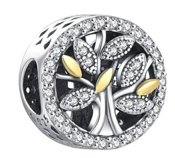 Charms Drzewo Życia Drzewko Szczęście Zawieszka srebro 925