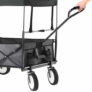 СКЛАДНАЯ ТРАНСПОРТНАЯ ТЕЛЕЖКА С КРЫШЕЙ
