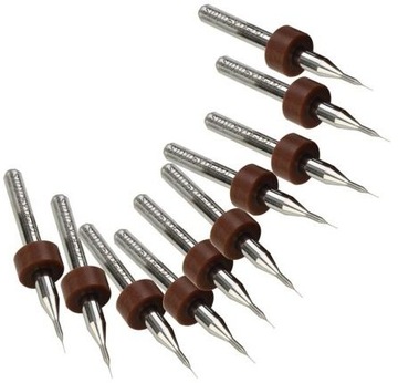 10 x MINI WIERTŁO 0,5mm MODELARSKIE WIDIOWE CNC