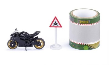 SIKU 1601 Zestaw Motocykl Ducati + Taśma z Jezdnią Jakość Sklep Warszawa