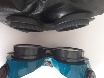 Кожаный сварочный козырек, очки fi 50/капюшон сварщика сварщика