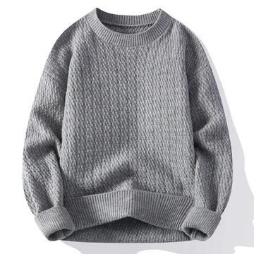 Sweter nowy męski styl angielski w stylu Retro męski klasyczny z żebrow