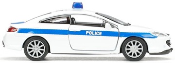 МЕТАЛЛ АВТОМОБИЛЬ WELLY МОДЕЛЬ PEUGEOT 407 КУПЕ ПОЛИЦЕЙСКИЙ АВТОМОБИЛЬ