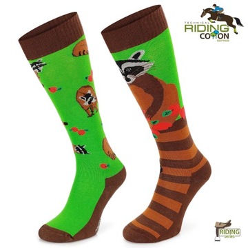 Веселые, красочные гольфы Comodo для верховой езды, с узором 