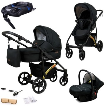 Wózek 4w1 BabyLux ECOLUX ALU gondola spacerówka fotelik samochodowy ISOFIX