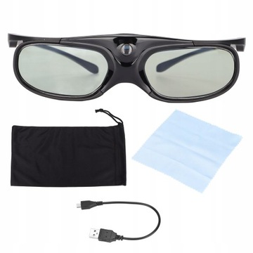 OKULARY 3D DLP USB AKUMULATOROWE AKTYWNE OKULARY