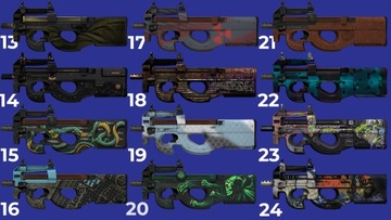 P90 SKIN BRONI COUNTER-STRIKE IRL do zawieszenia - PREZENT UPOMINEK
