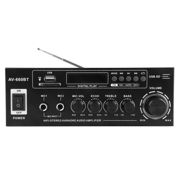 AV-660BT ВЫСОКОМОЩНЫЙ УСИЛИТЕЛЬ BLUETOOTH 40 Вт С РАДИО И ДИСПЛЕЕМ