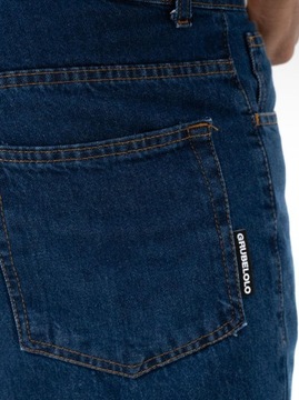 SZEROKIE SPODNIE JEANSOWE Męskie KLASYCZNE BAGGY DENIM MODNE Niebieskie XL