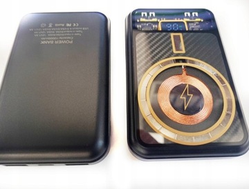 POWER BANK 2xUSB 1xUSB-C С МОЩНЫМ ИНДУКТИВНЫМ ЖК-дисплеем MAGSAFE 10000 мАч