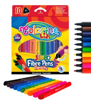 FLAMASTRY trójkątne dla dzieci Colorino JUMBO 10kol.