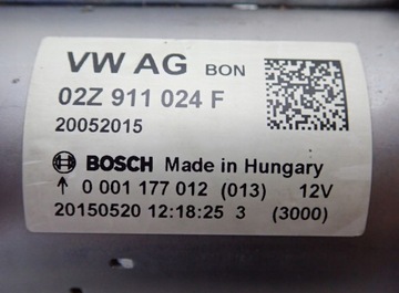 GOLF 7 VII STARTÉR 02Z911024F