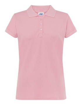 Koszulka Polo - Różowy, damska, bawełna, Roz XL