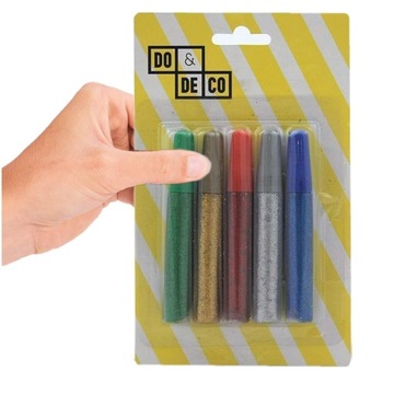 Клей-блестки НАБОР из 5 цветов для детей