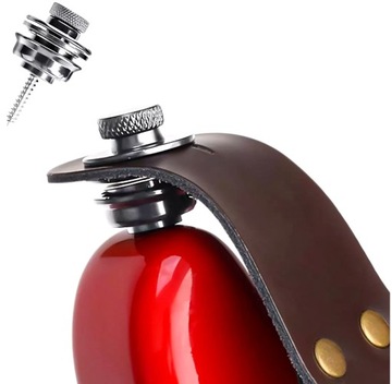 КОЖАНЫЙ РЕМЕНЬ ДЛЯ ГИТАРЫ + 2 ЗАМКА ДЛЯ РЕМЕНЯ / ЧЕРНЫЙ РЕМЕНЬ ДЛЯ ГИТАРЫ