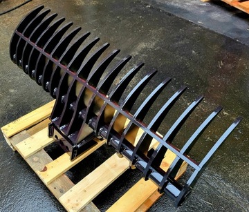 Грабли 120 см для мини-экскаватора с быстроразъёмным устройством MS01