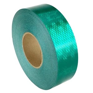 СВЕТООТРАЖАЮЩАЯ ЛЕНТА САМОКЛЕЙКАЯ ФОЛЬГА ЗЕЛЕНАЯ ПРИЗМАТИЧЕСКАЯ НАКЛЕЙКА 5 СМ