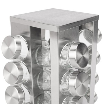 SPICE ROUND Подставка для специй 20 шт. ОРГАНАЙЗЕР для специй + наклейки